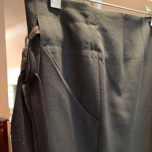 Black Marni pull on crop pants.